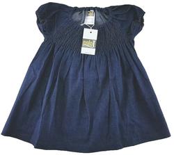 Ny SoloT mørkeblå denim kjole