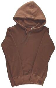 Ny chokoladebrun sweatshirt med hætte str. XS