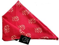 idaT cerise rød bandana (tørklæde) med mariehøns
