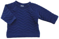 H&M mørkeblå vatteret sweatshirt str. 56