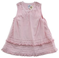 H&M lyserød babyfløjls kjole str. 68