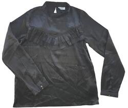 Ny D-XEL sort polyester bluse str. 14 år