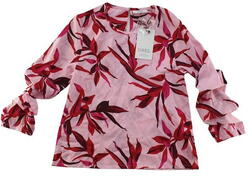 Ny D-XEL lyserød blomstret bluse