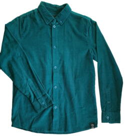 Ny D-XEL flaskegrøn fløjlsskjorte