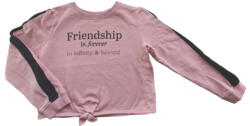 C&A rosa kort sweatshirt str. 146-152