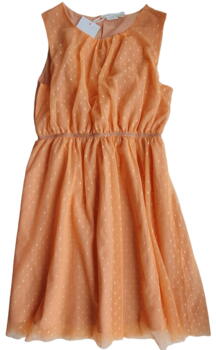 Ny Name it orange ærmeløs kjole str. 164