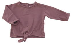 H&M rødbrun langærmet sweatshirt str. 86