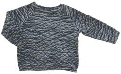 Popupshop grå mønstret sweatshirt str. 1-1,5 år