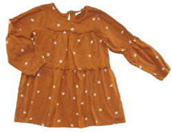 Next orangebrun langærmet kjole str. 110