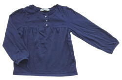 H&M mørkeblå langærmet bluse str. 110-116