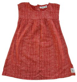 Small Rags orangerød mønstret kjole str. 92