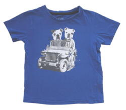 VRS blå kortærmet T-shirt str. 110-116