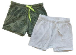 H&M grå shorts og VRS grønne shorts str. 92
