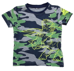 Name it lysegrå kamuflage T-shirt str. 92
