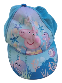 Peppa Pig lyseblå kasket str. 51 cm