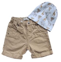 Name it beige twill shorts str. 92 og en hue