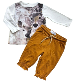 Tumble'n dry hvid bluse og et par bukser str. 68