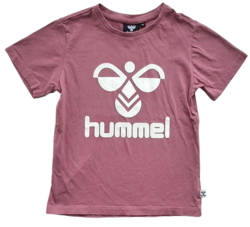 Hummel kortærmet pudderfarvet T-shirt str. 116