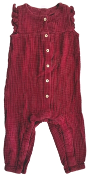 H&M mørkerød heldragt str.80