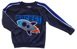 Next sort langærmet sweatshirt str. 110
