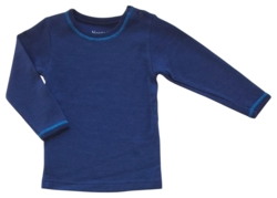 Nonito kids mørkeblå uld bluse str. 74-80