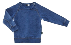 Molo blå langærmet denim sweatshirt str. 104