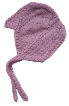 Ny blød rosa hjemmestrikket pixihue str. 68-80