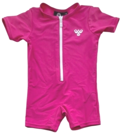 Hummel pink kortærmet UV-dragt str. 74