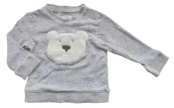 Mantaray lysegrå langærmet sweatshirt str. 3-6 mdr