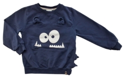 Minymo mørkeblå langærmet sweatshirt str. 98