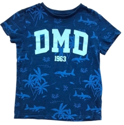Denim day mørkeblå kortærmet T-shirt str. 134-140