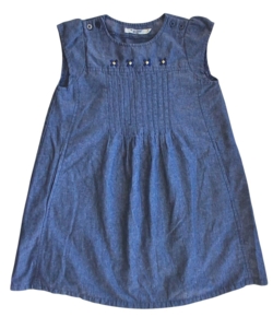 We are small blå denim-look kjole str. 6 år