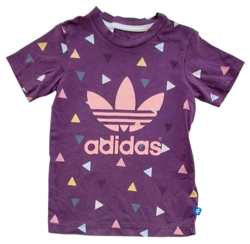 Adidas lilla kortærmet T-shirt str. 2-4 år