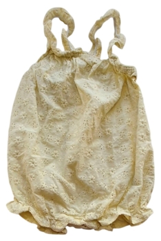 H&M gul kortbenet heldragt str. 74