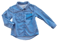 Zara babygirl blå tynd denimskjorte str. 92
