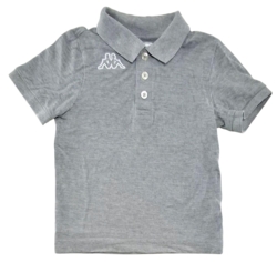 Kappa lysegrå kortærmet polo bluse str. 116