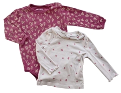 Friends rød body og beige bluse str. 62