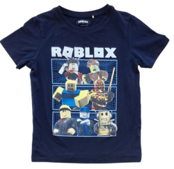Name it Roblox mørkeblå kortærmet T-shirt str. 7-8 år