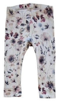 Name it beige blomstrede leggings str. 74