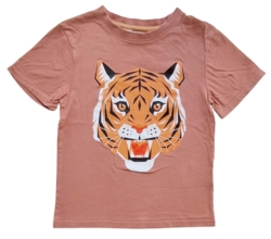 H&M brændt orangefarvet T-shirt str. 110-116