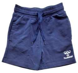 Hummel mørkeblå sweat shorts str. 104