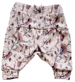 Hust & Claire rosa blomstrede sweatpants str. 56