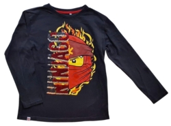 Lego wear sort langærmet bluse str. 134-140