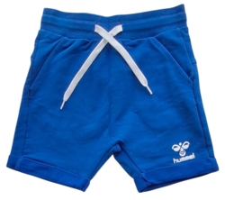 Hummel blå pæne sweat shorts str. 104