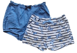 H&M to par blå og hvide shorts str. 92