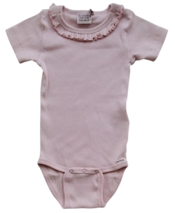 Ny rosa kortærmet rib body str. 74
