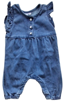 Name it blå blød denim heldragt str. 56