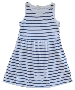 H&M hvid stribet sommerkjole str. 110-116