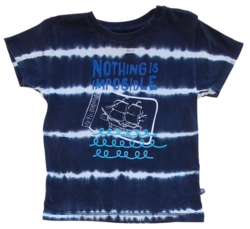 Minymo sort kortærmet batik T-shirt str. 98