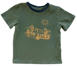 Name it armygrøn tynd kortærmet t-shirt str. 86-92